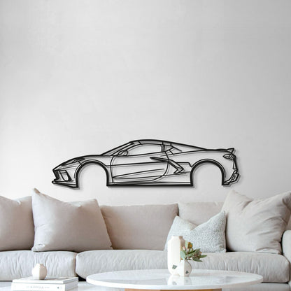 2023 Corvette C8 Metal Car Wall Art - MT0824 - Speedlogix