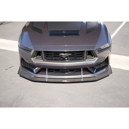 APR Performance Front Wind Splitter w/ Rods 2024 Mustang Dark Horse