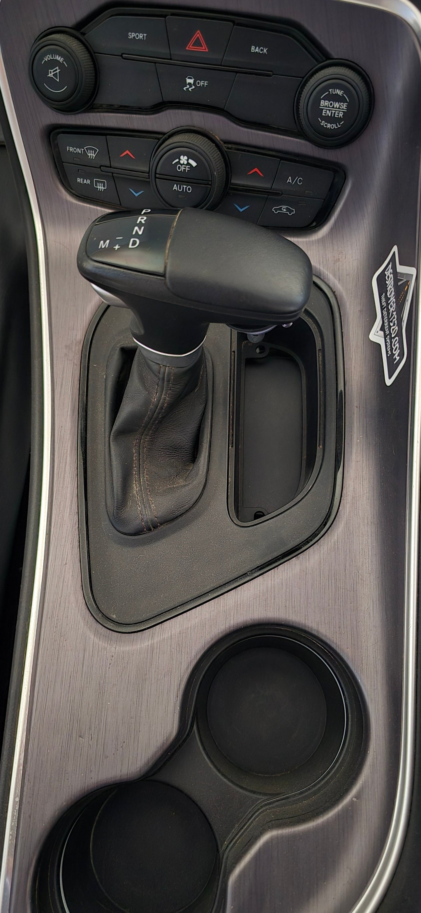 2015-2023 Dodge Challenger Steel Neutral Strap/Release Cover Plate - Laser Cut, Painted, Authentic