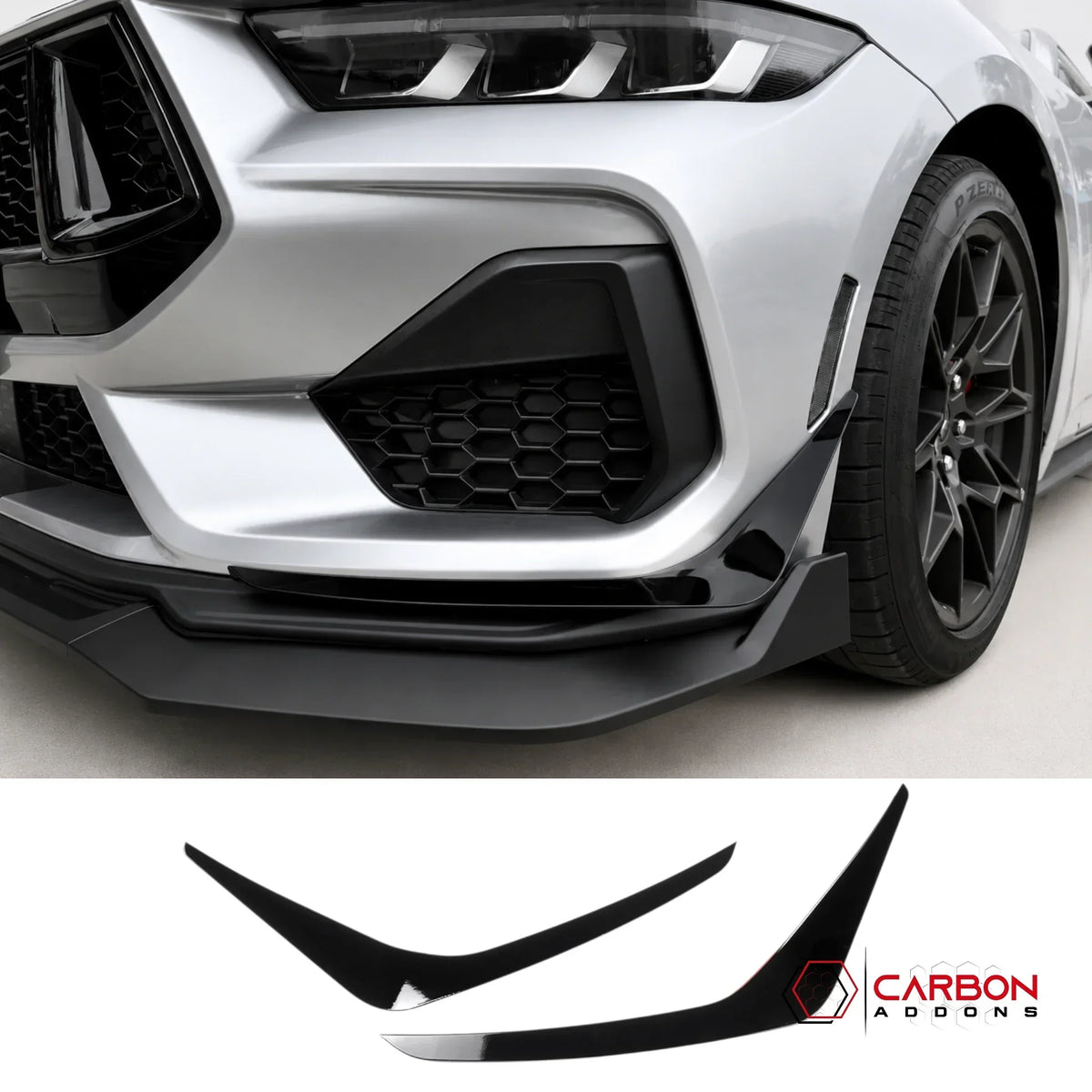 GT-Style Aero Canards for 2024+ Ford Mustang (Carbon Fiber or ABS)