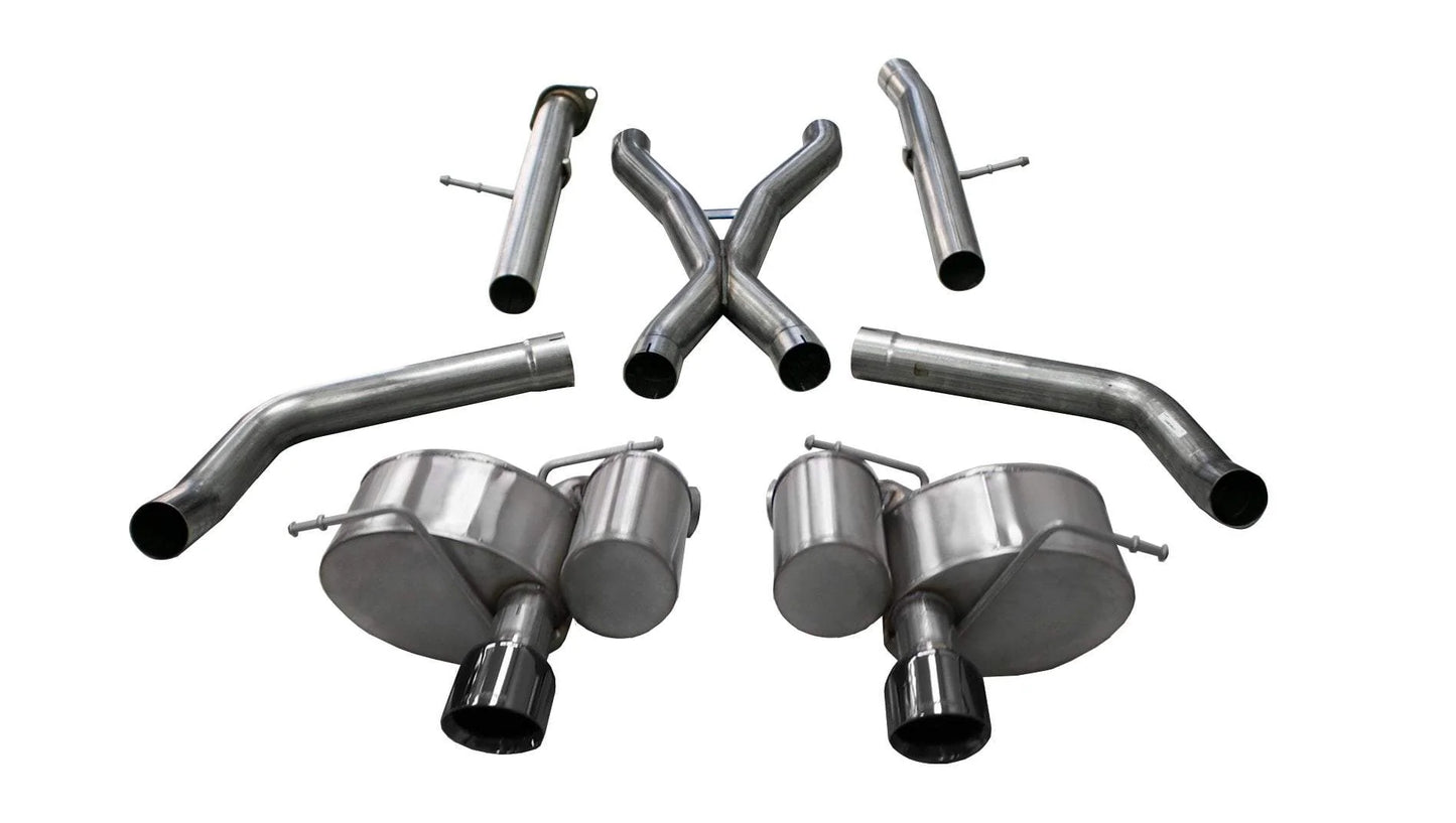 Corsa Xtreme Cat-Back Exhaust, Black Tips 2012-2021 Grand Cherokee 392/6.4L