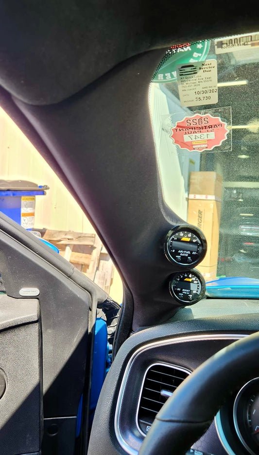 Speedlogix Dual A-Pillar Gauge Pod 2011-2023 Charger