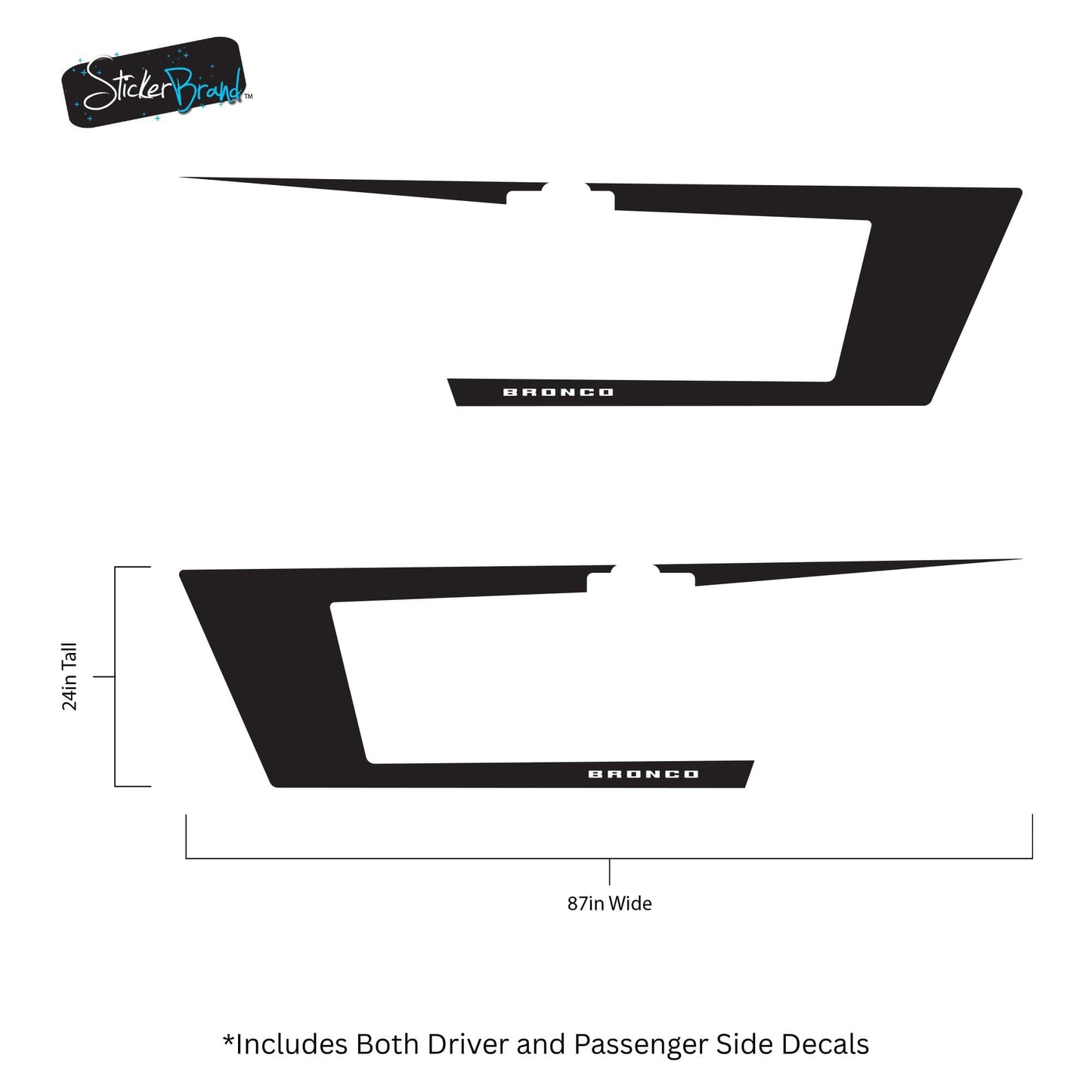 Graphic Decal for Ford Bronco. #6995