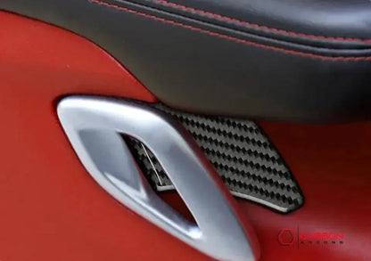 [2pcs] Carbon Fiber Interior Door Handle Trim Overlay for Dodge Challenger 2015-2023