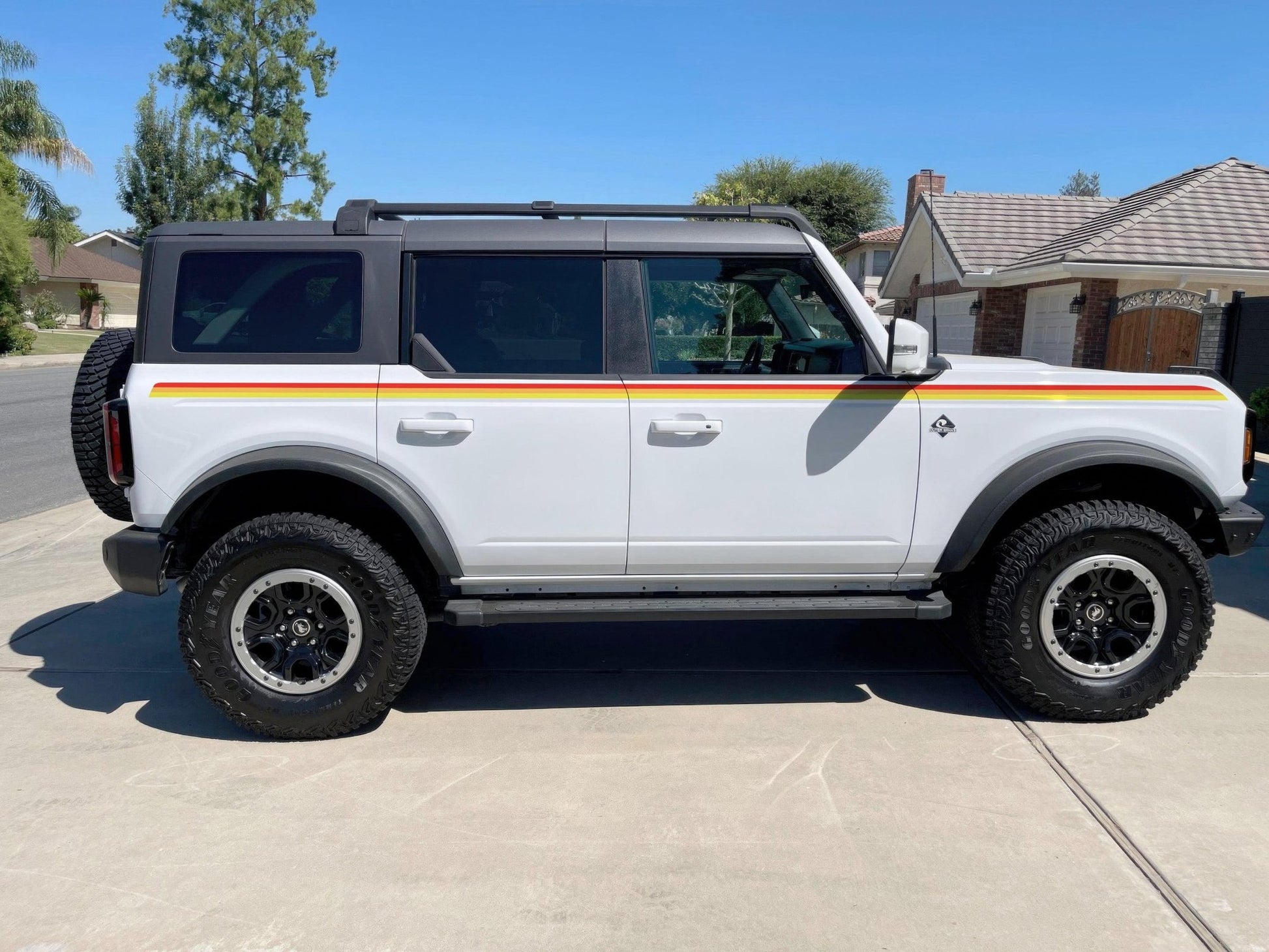 3 Color Stripes Bronco Decal Sticker. 6953 - Speedlogix