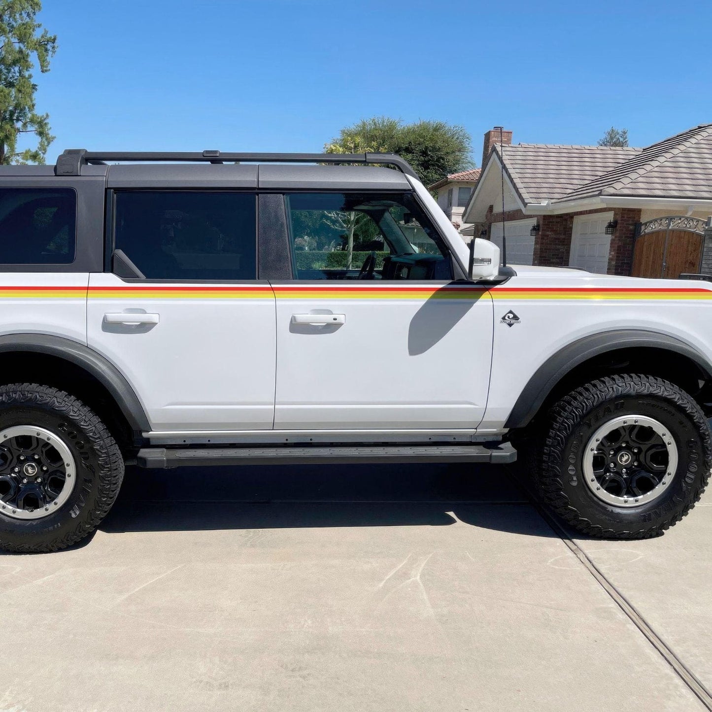 3 Color Stripes Bronco Decal Sticker. 6953 - Speedlogix