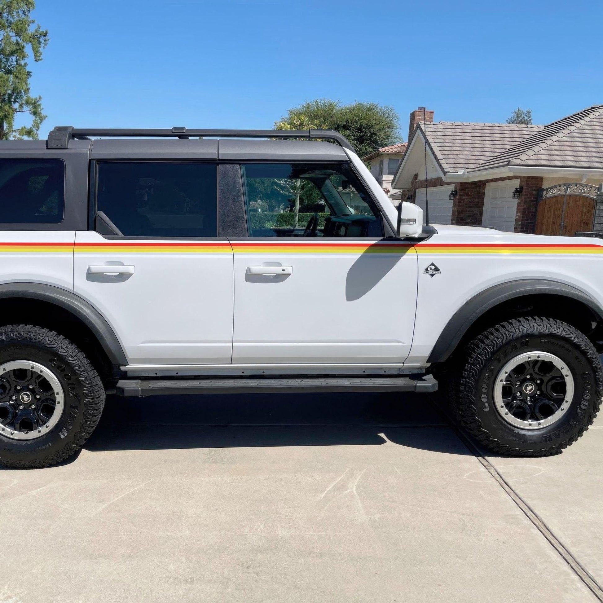 3 Color Stripes Bronco Decal Sticker. 6953 - Speedlogix