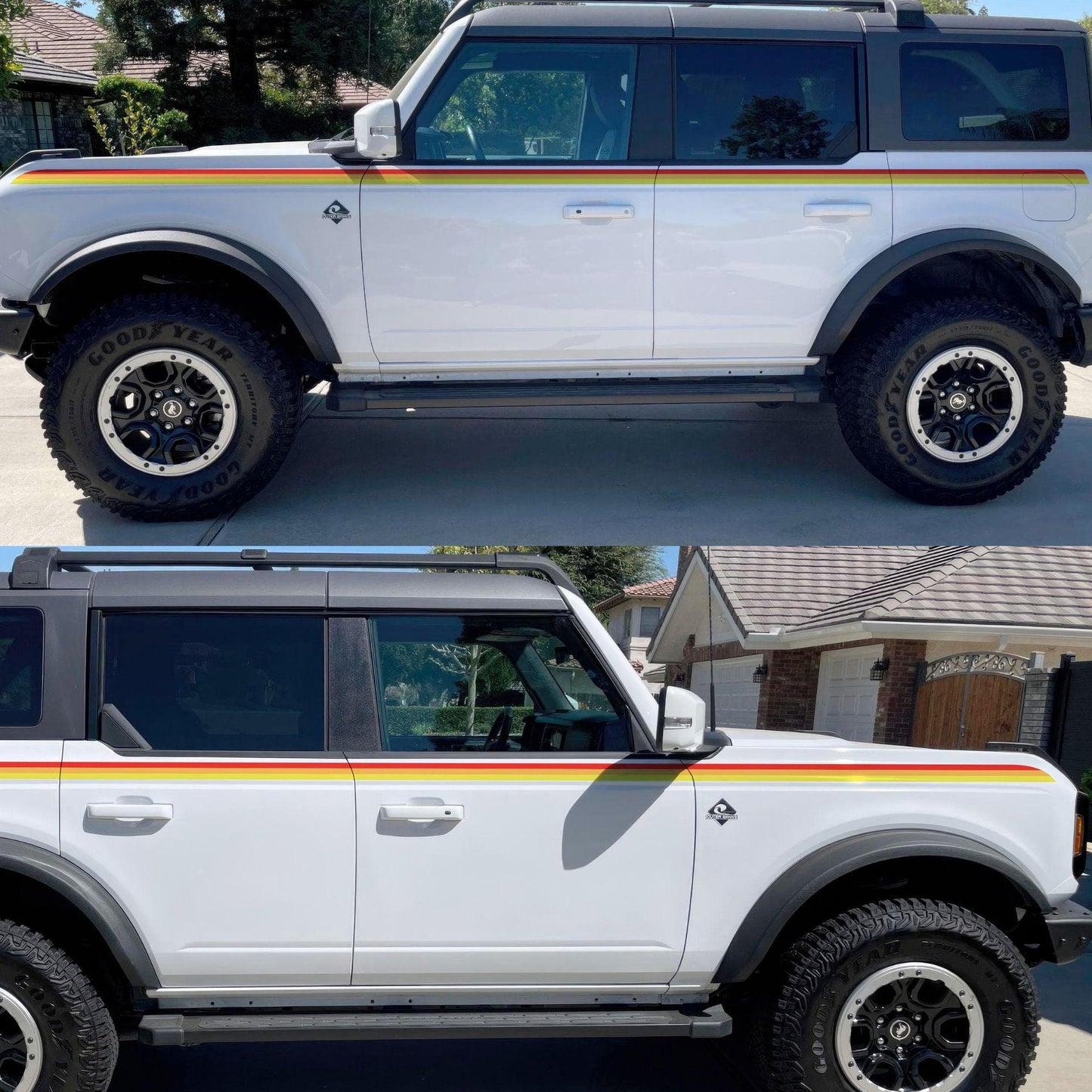 3 Color Stripes Bronco Decal Sticker. 6953 - Speedlogix