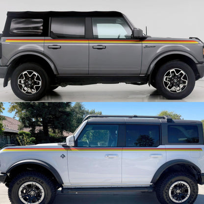 3 Color Stripes Bronco Decal Sticker. 6953 - Speedlogix