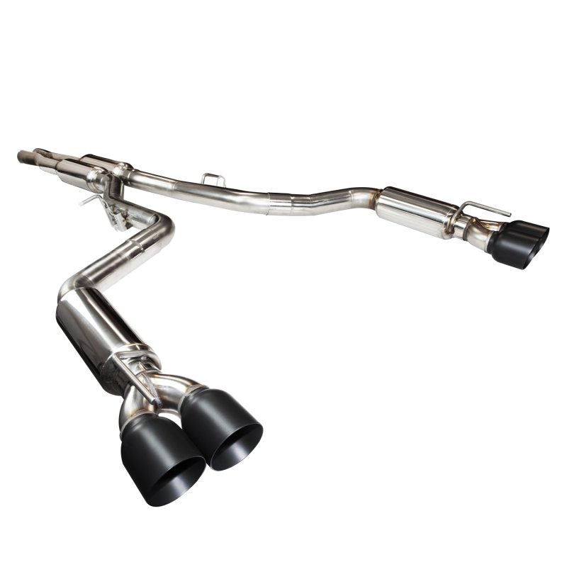 Kooks Competition Cat-Back Exhaust, Black Tips 2015-2023 Challenger 392/6.4L/6.2L