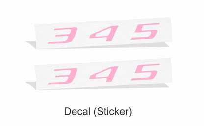 345 Fender Emblem Emblem Inlay Decal Stickers - 2023 Charger R/T - Speedlogix