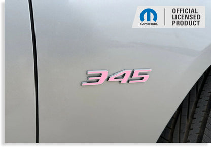 345 Fender Emblem Emblem Inlay Decal Stickers - 2023 Charger R/T - Speedlogix
