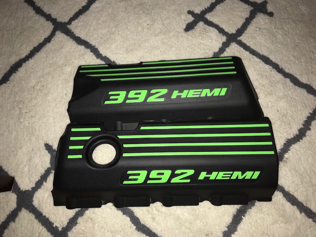 392 Engine Cover Overlay Decals - 2011 - 2018 Challenger SRT - Speedlogix