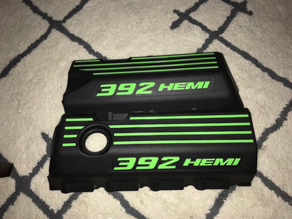 392 Engine Cover Overlay Decals - 2011 - 2018 Challenger SRT - Speedlogix
