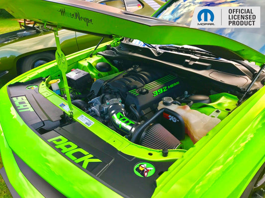392 Engine Cover Overlay Decals - 2011 - 2018 Challenger SRT - Speedlogix