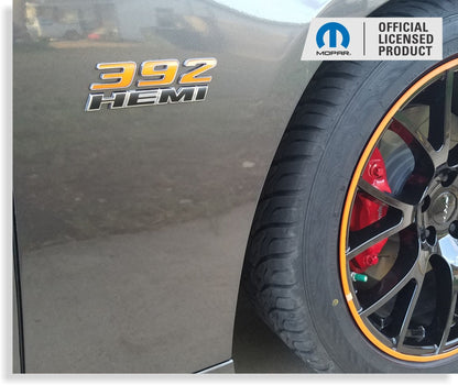 392 Hemi Emblem Overlay Decals - Dodge Charger SRT8,SRT392, Scat Pack - Speedlogix