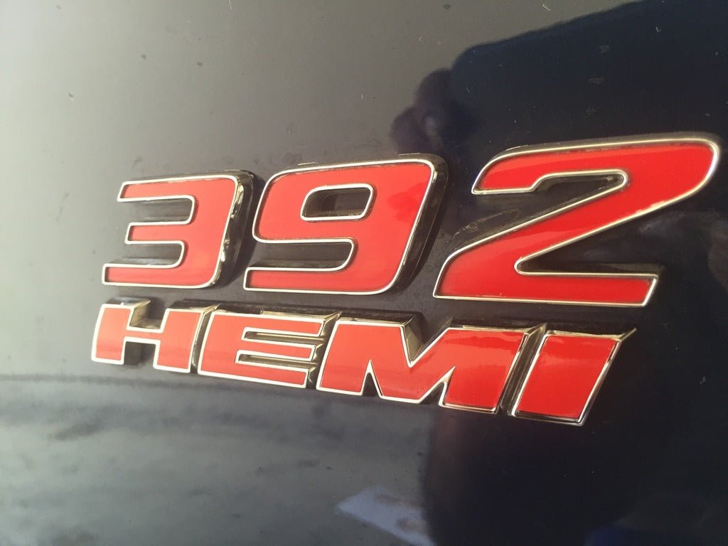 392 Hemi Fender Emblem Overlay Decals (pair) - Dodge Challenger - Speedlogix