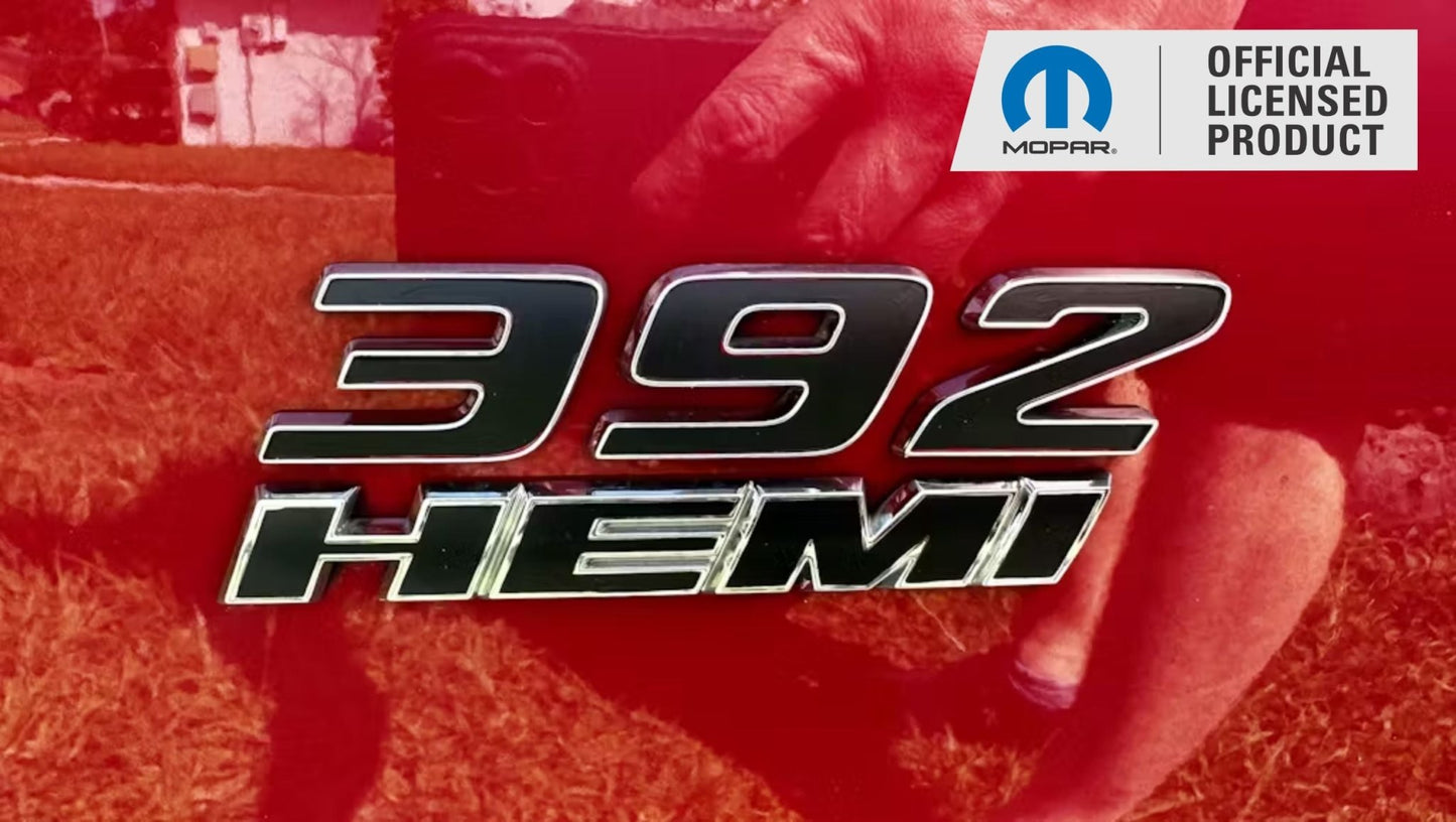 392 Hemi Fender Emblem Overlay Decals (pair) - Dodge Challenger - Speedlogix