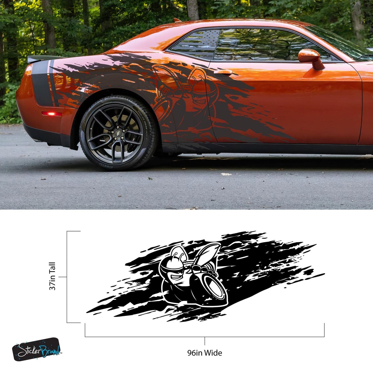 Scat Pack Decal Sticker for Challenger, Charger. #7026-Sup