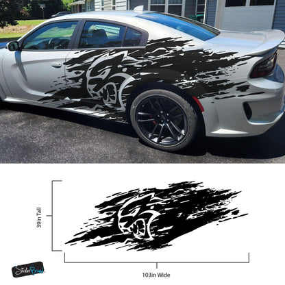 Hellcat Decal Sticker for Challenger, Charger, Durango SRT. #7003-Sup