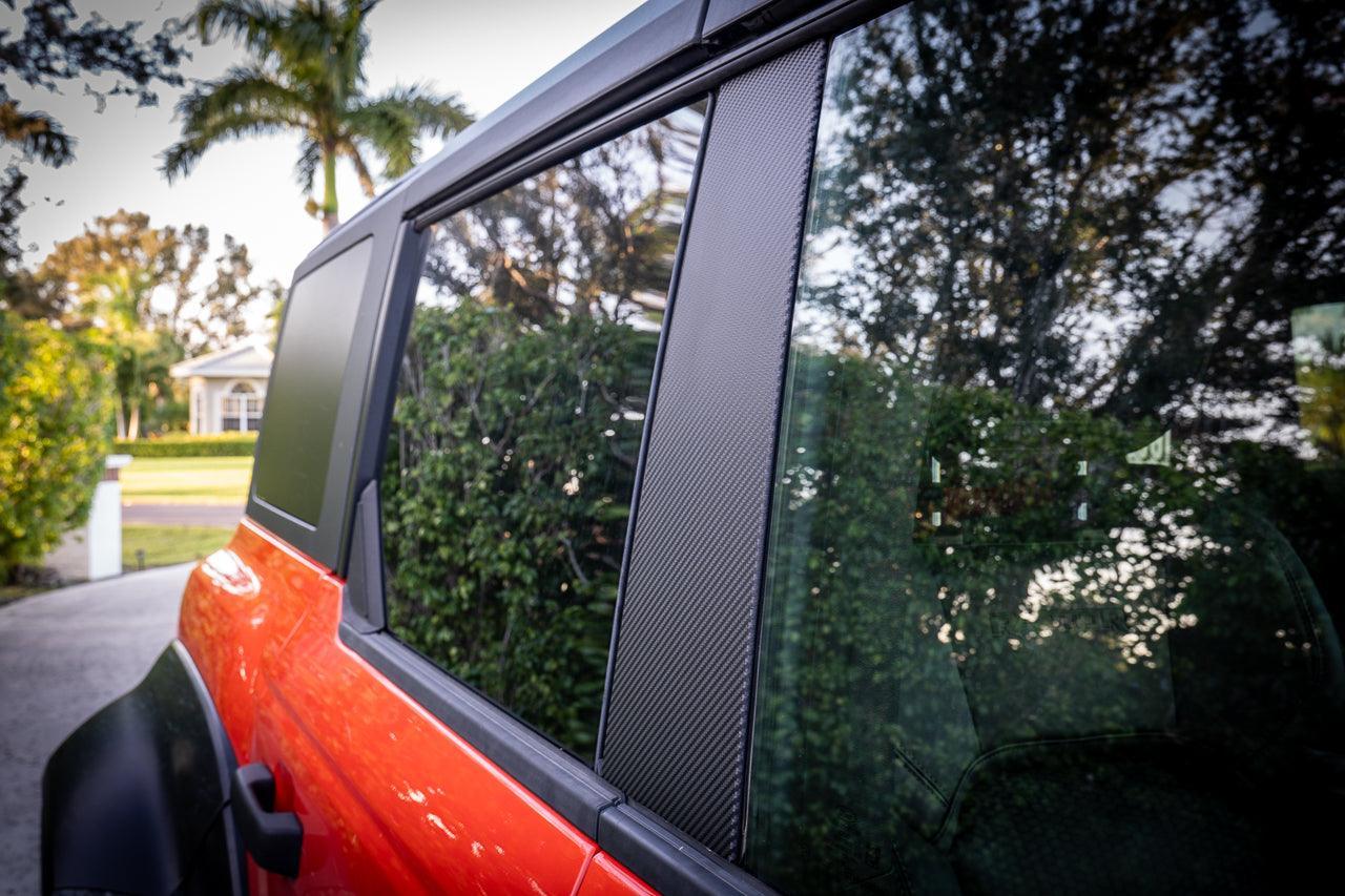 3D Carbon B Pillar Protection Kit - 2021+ Bronco 4 Door - Speedlogix