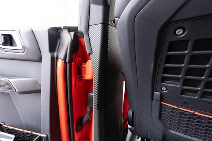 3D Carbon Seatbelt Trim Protector - 2021+ Bronco 4 Door - Speedlogix