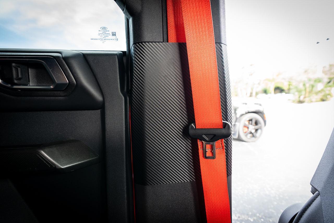 3D Carbon Seatbelt Trim Protector - 2021+ Bronco 4 Door - Speedlogix