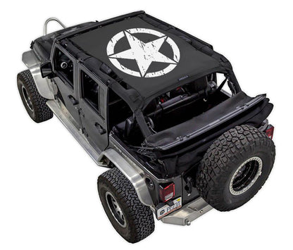 Jeep Wrangler JKU 4-Door Sun Shade Stock Printed Shade Top (2007–2017)