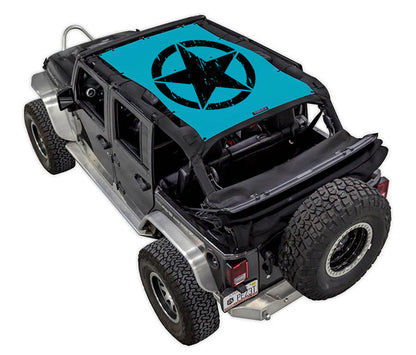 Jeep Wrangler JKU 4-Door Sun Shade Stock Printed Shade Top (2007–2017)