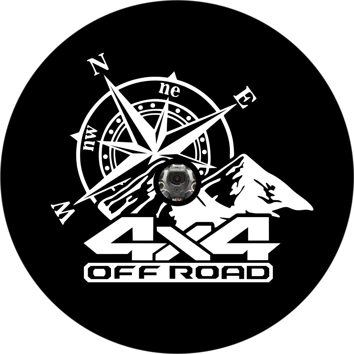 4X4 Off Road Compass & Mountains Bronco Spare Tire Cover - Speedlogix