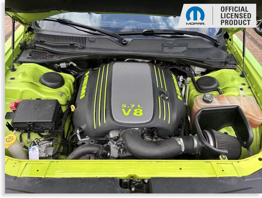5.7L V8 Engine Cover Letter Overlays - 09 - 23 Challenger R/T - Speedlogix