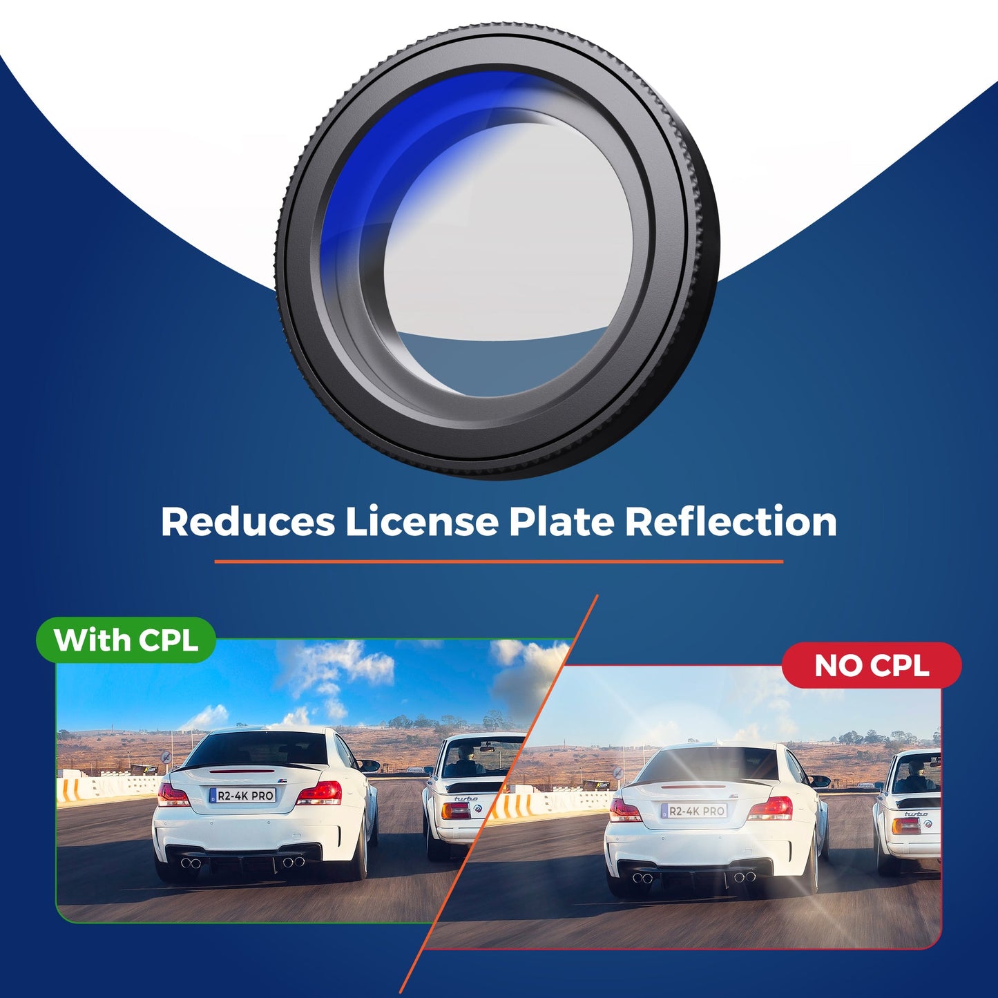 ROVE Ultimate CPL Filter for ROVE R2-4K PRO, R2-4K DUAL and R2-4K (with USB-C Port) Dash Cam Models