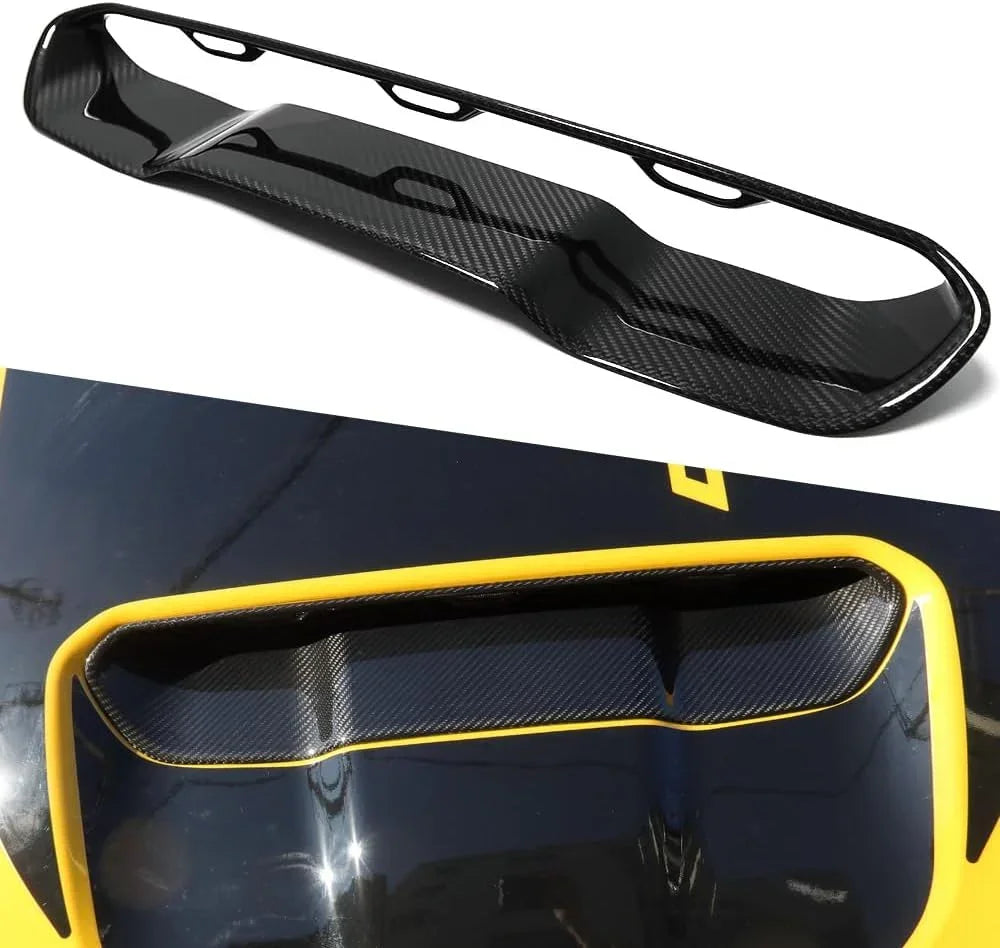 RAM TRX/RHO Hood Center Vent Trim Hard Carbon Fiber Cover