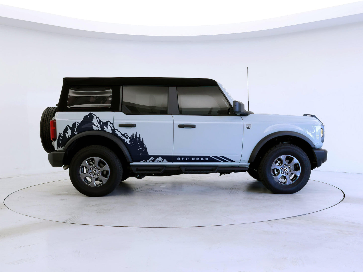 Ford Bronco Off Road Graphic Decal Sticker. Mountain Forest Overland Design. #6998