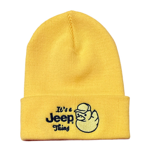 Hat - Jeep Thing Duck Flip Knit - Yellow