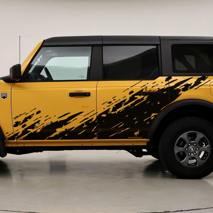 Bronco Mud Splash Side Rocker Panel Car Graphic Sticker. #6896