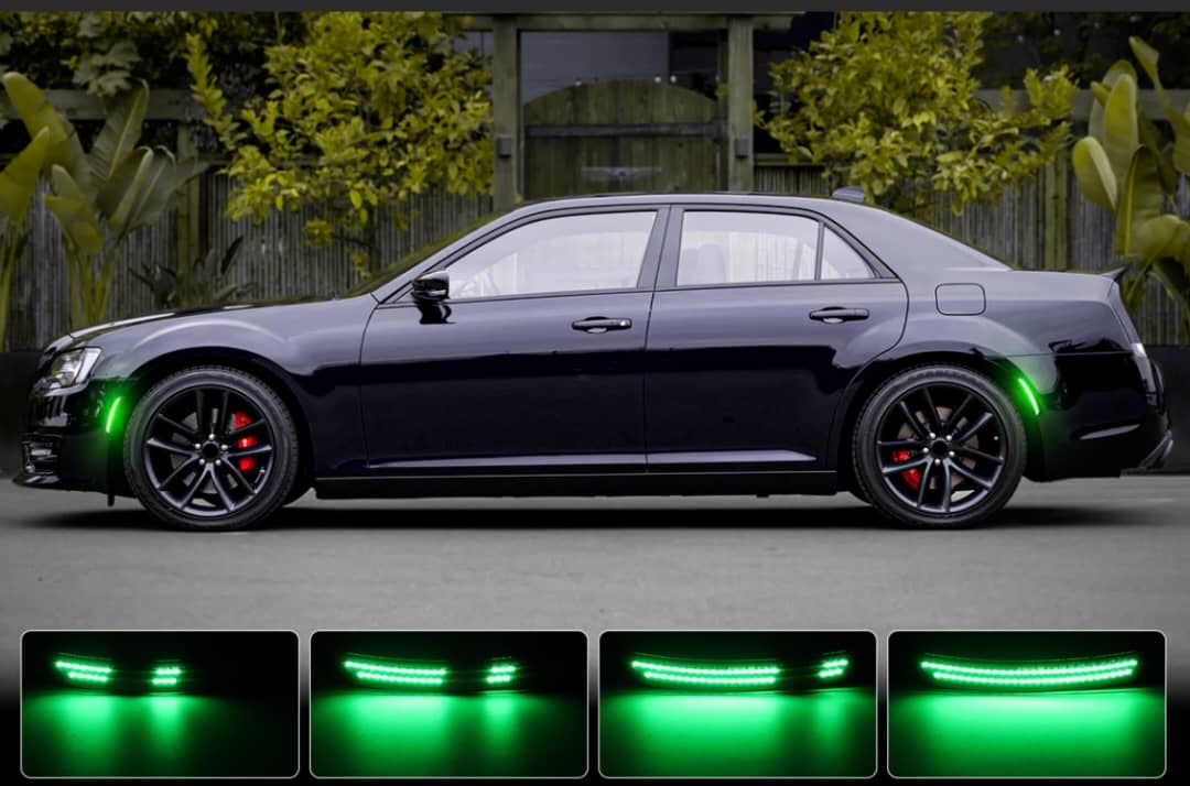 CHRYSLER 300 15-23 FRONT/REAR DYNAMIC SMOKED LED SIDE MARKERS