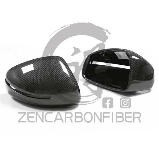 2007-2012 Audi R8 Carbon Fiber Mirror Caps Replacement