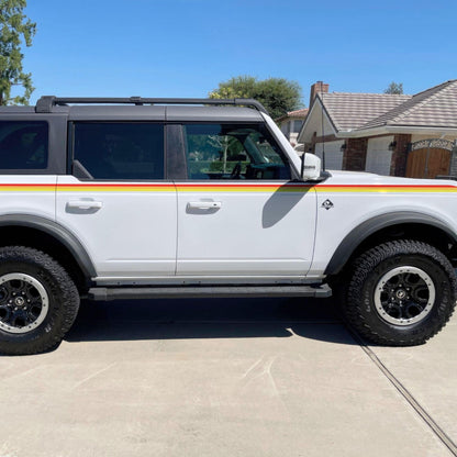 3 Color Stripes Bronco Decal Sticker. #6953