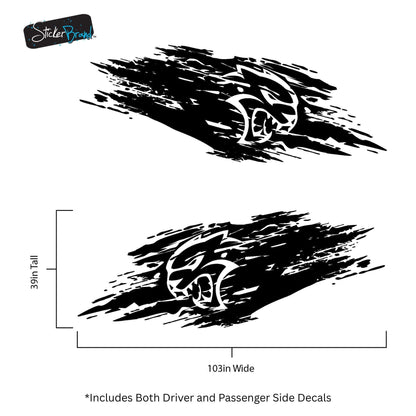 Hellcat Decal Sticker for Challenger, Charger, Durango SRT. #7003-Sup