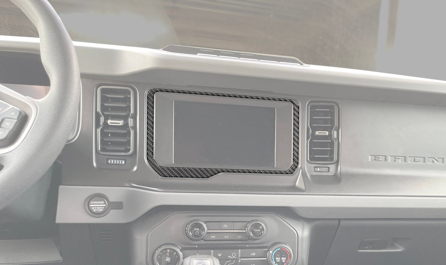 8 inch Display Screen Accent Overlay Fits 2021 - 2026 Ford Bronco - Speedlogix