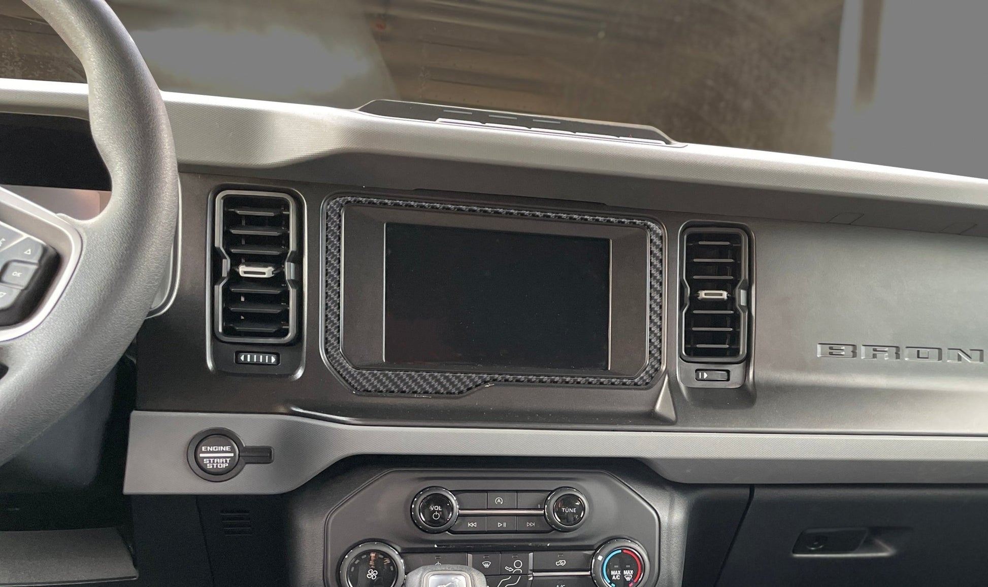 8 inch Display Screen Accent Overlay Fits 2021 - 2026 Ford Bronco - Speedlogix