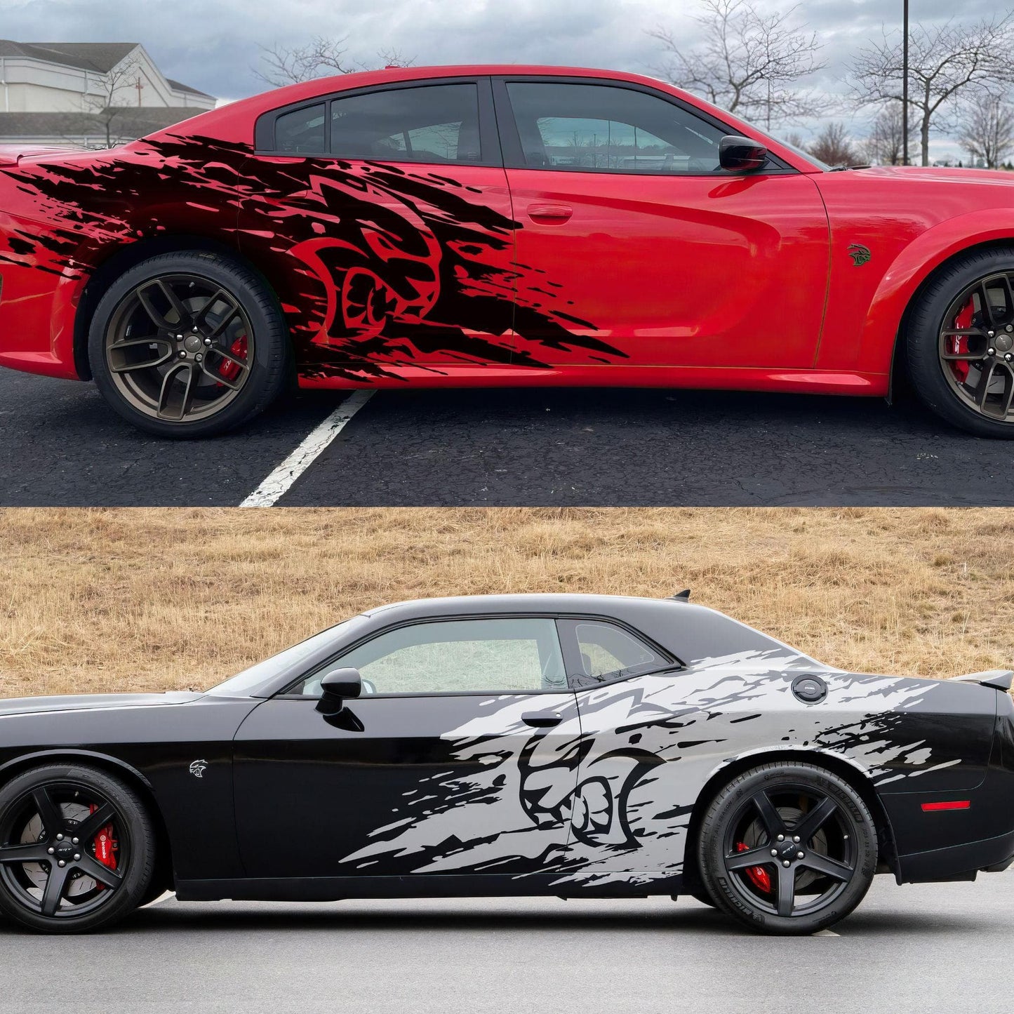 Hellcat Decal Sticker for Challenger, Charger, Durango SRT. #7003-Sup