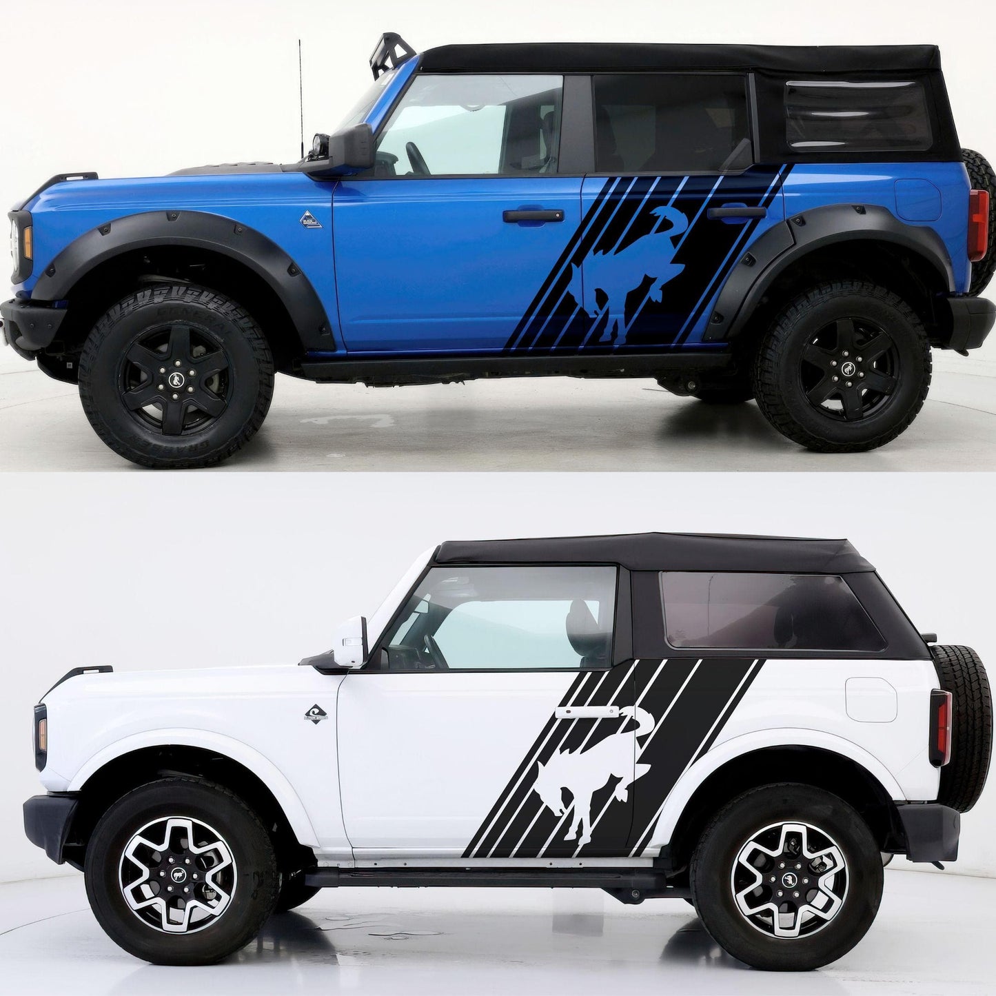 Bronco Horse Side Panel Car Graphic Sticker. #6952