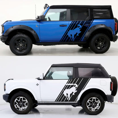 Bronco Horse Side Panel Car Graphic Sticker. #6952