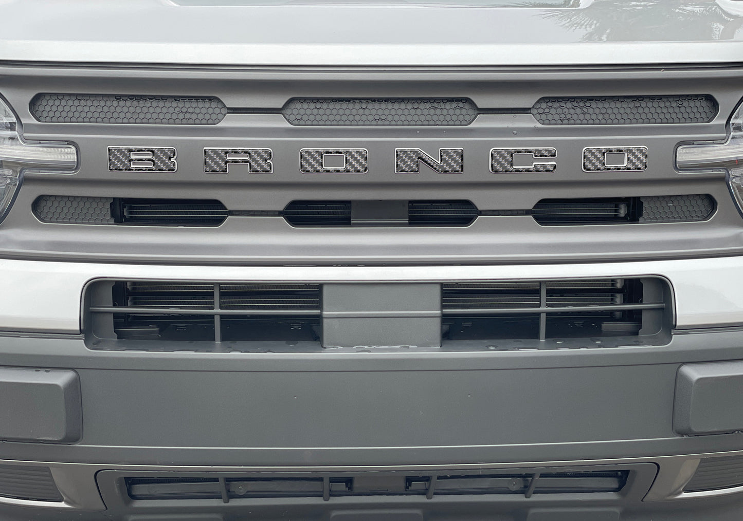 Front Grille Letters Overlays Fits 2021-2026 Ford Bronco Sport