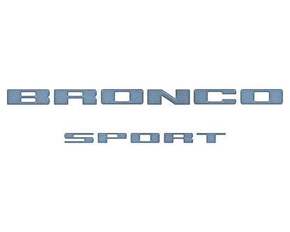 Rear Liftgate Letter Overlays Fits 2021-2026 Ford Bronco Sport