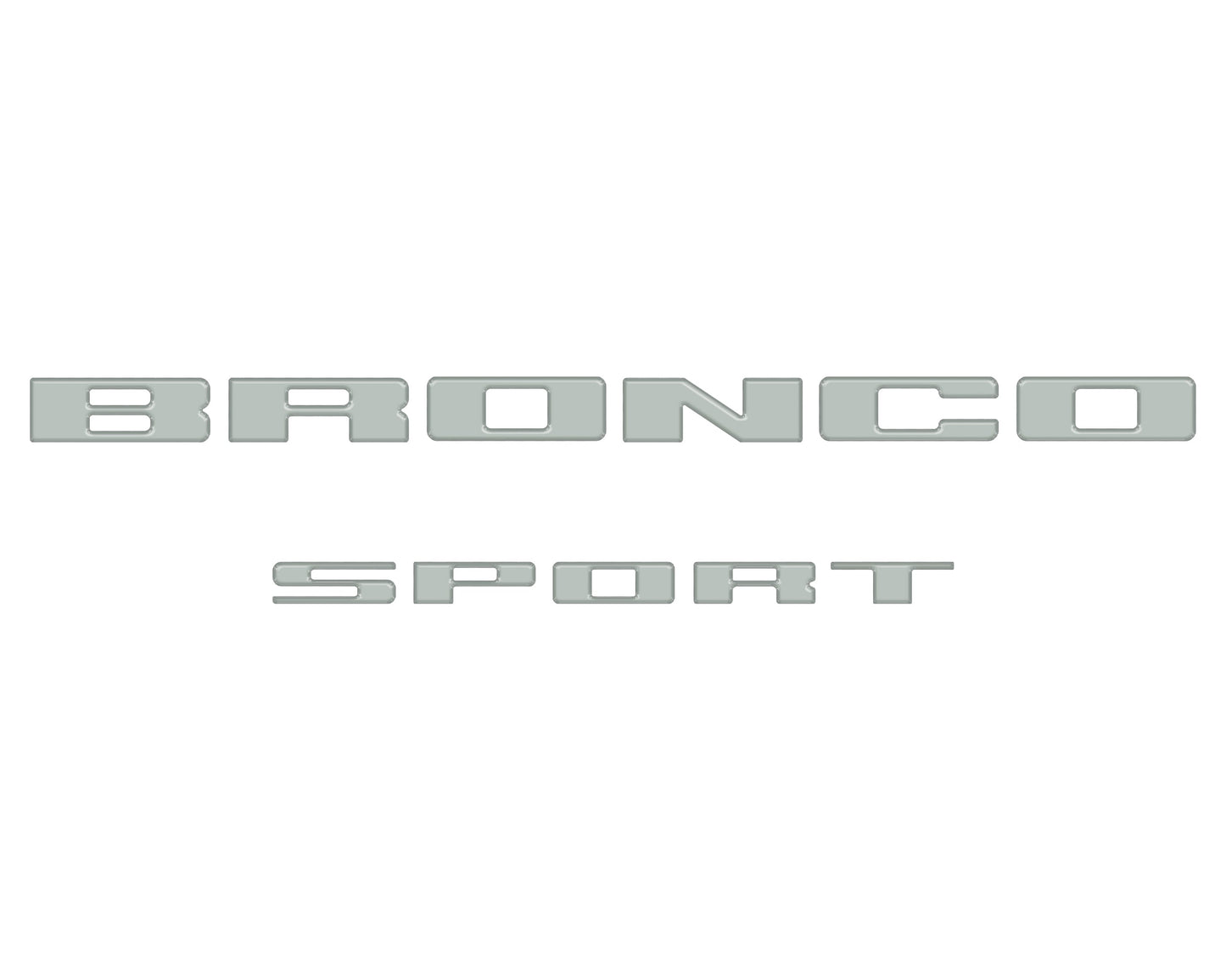 Rear Liftgate Letter Overlays Fits 2021-2026 Ford Bronco Sport