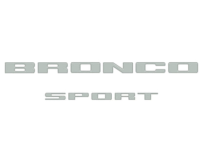 Rear Liftgate Letter Overlays Fits 2021-2026 Ford Bronco Sport