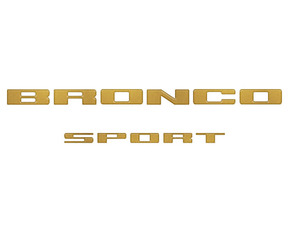 Rear Liftgate Letter Overlays Fits 2021-2026 Ford Bronco Sport